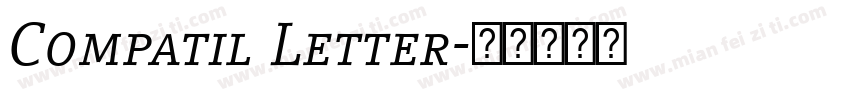 Compatil Letter字体转换